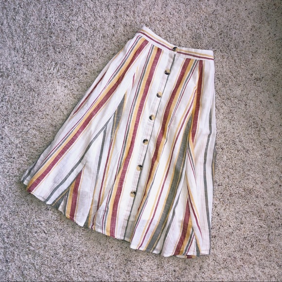 Cato Dresses & Skirts - ON SALE !! Fall Ready Striped Midi Skirt